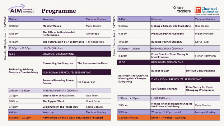 AIM Programme 2026-2