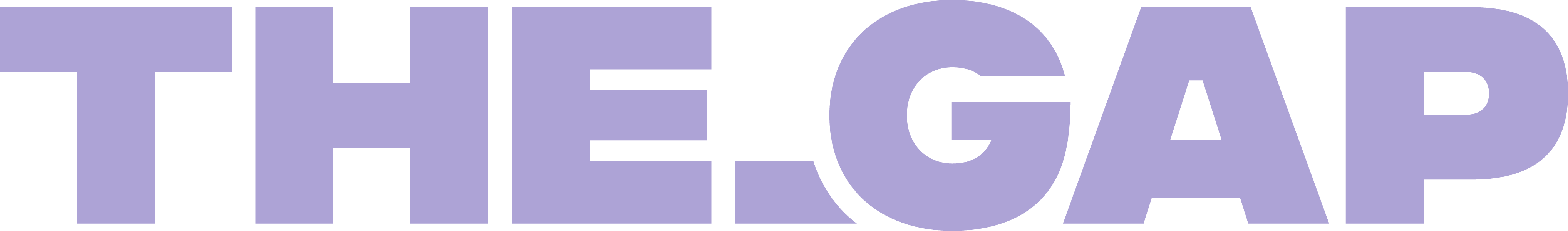 The Gap logo - violet